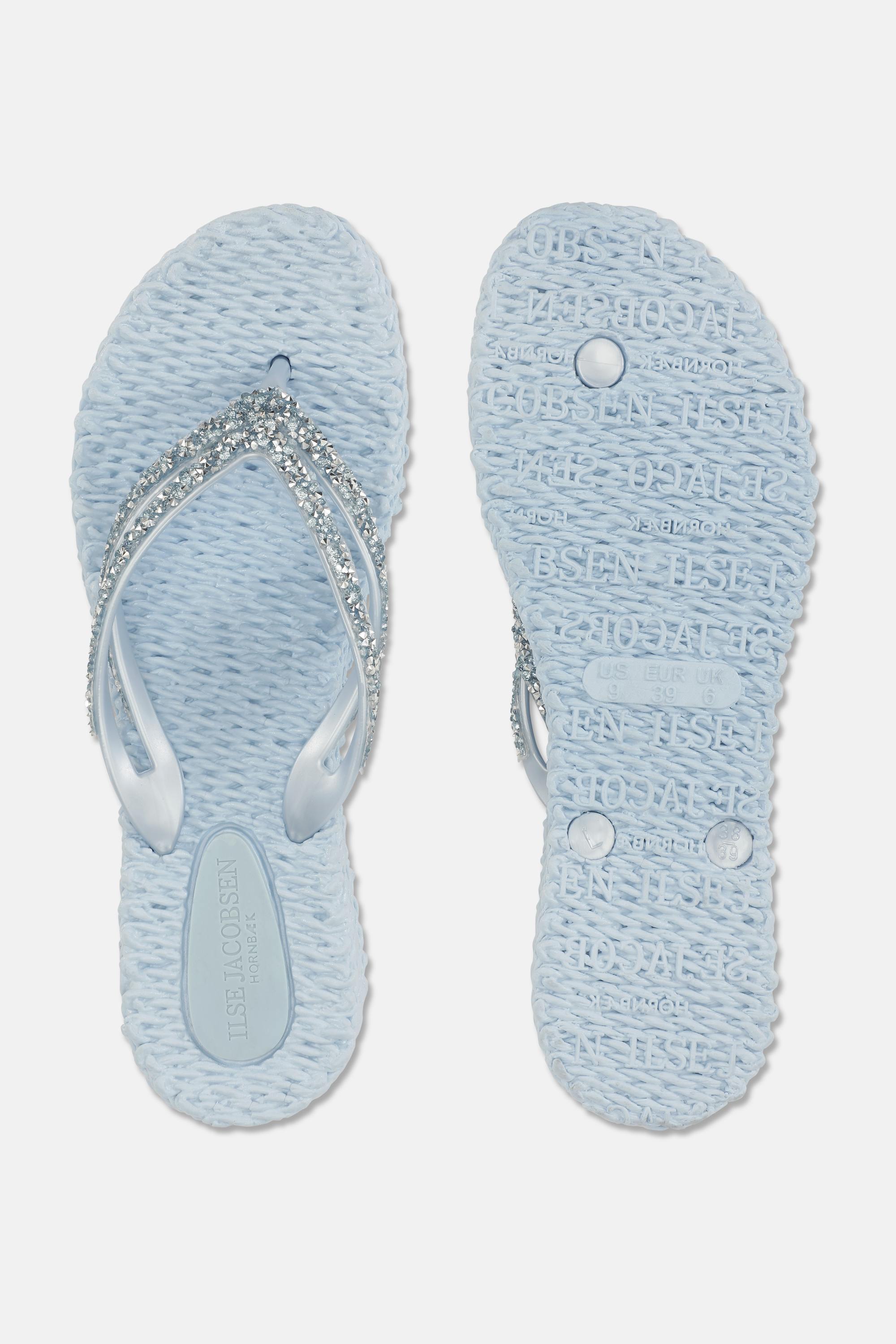 Plateau Flip-Flops Glitzersteine - Blue Bell